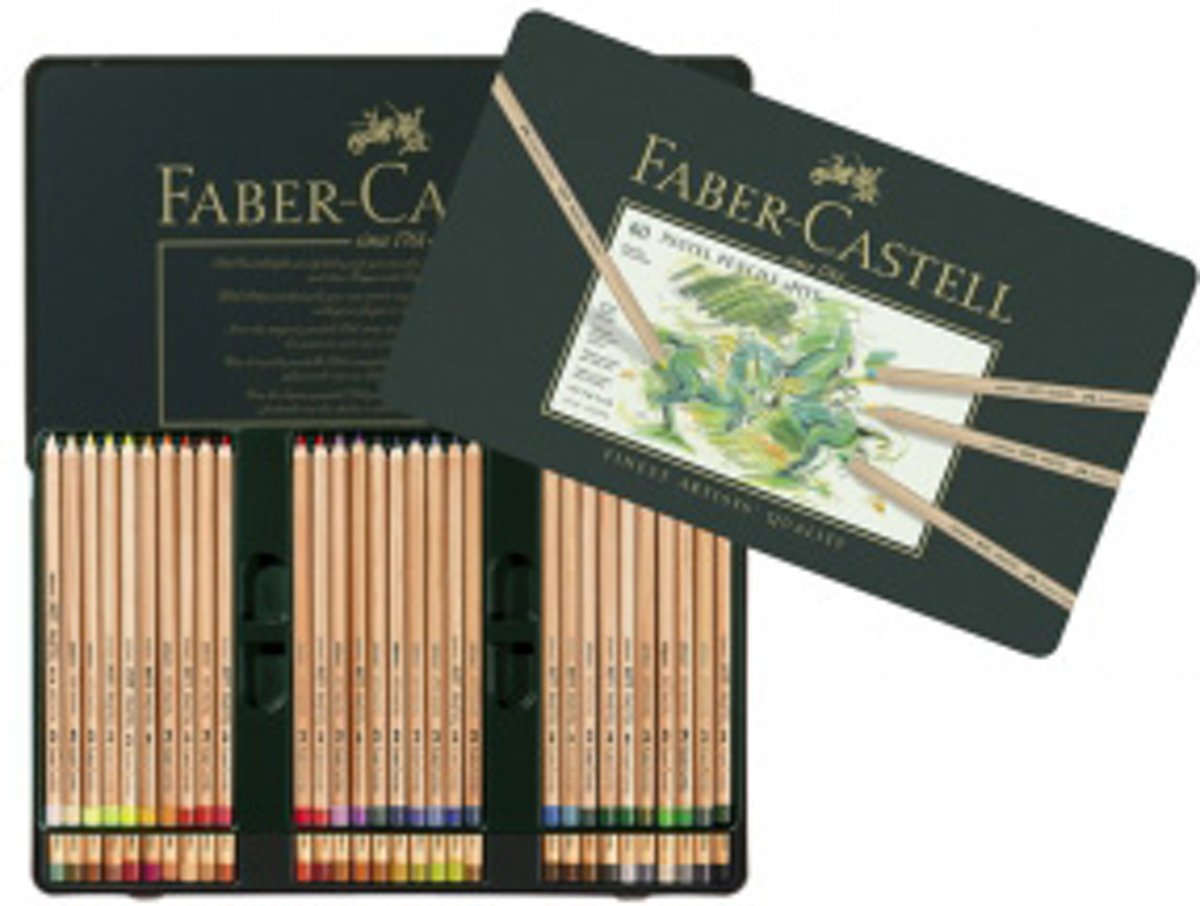 Faber Castell pastelpotlood Pitt metalen etui a 60 stuks