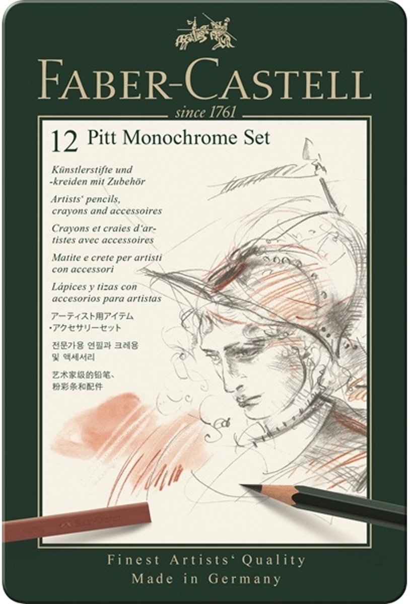 Faber Castell potlood Pitt Monochrome 12-delig etui