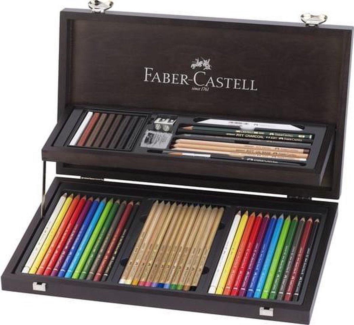 Kleurpotloden Faber-Castell Art&Graphic Compendium mahoniebox FC-110084