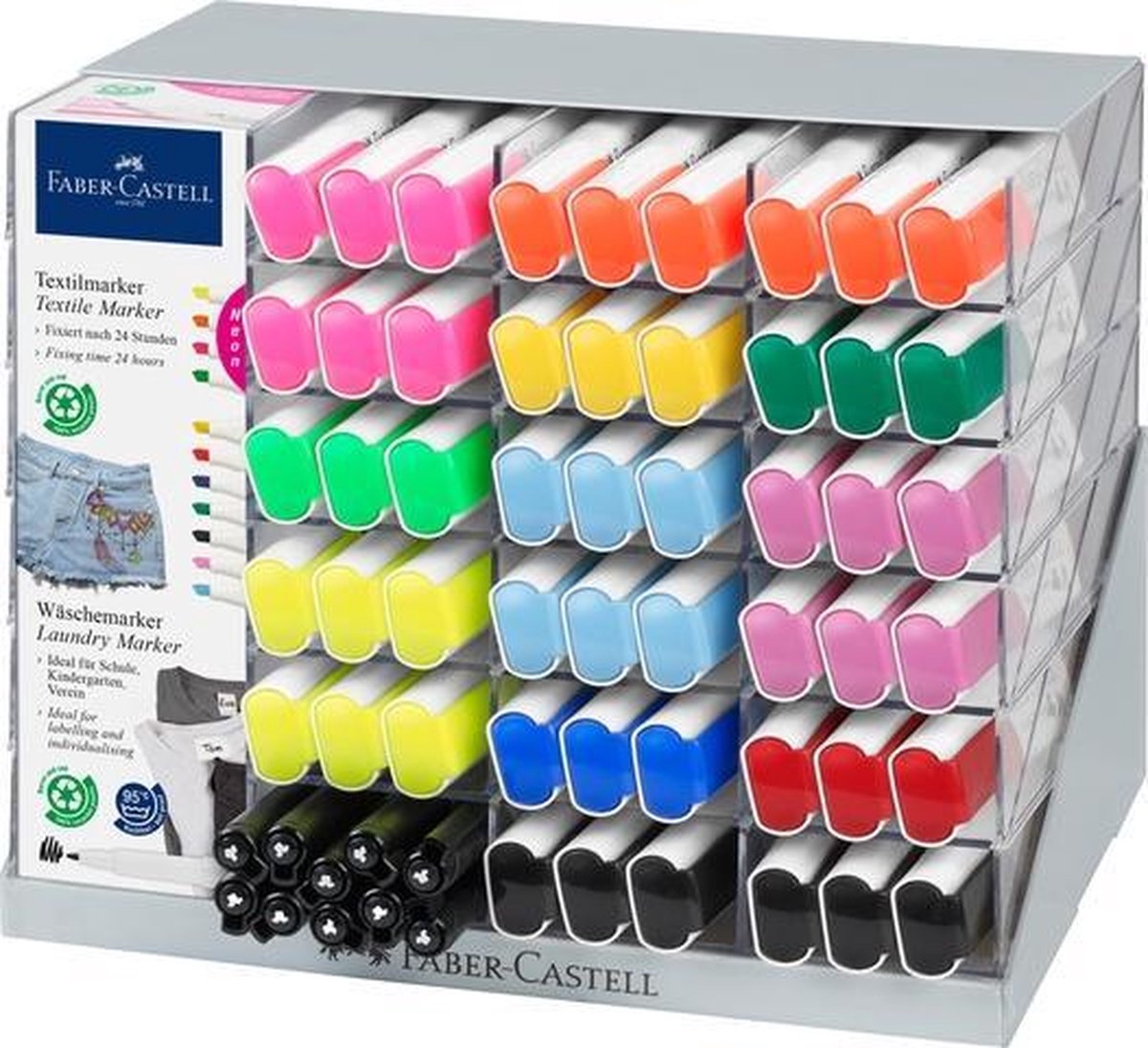 Textielmarker FC display - POS 110stuks en 10stuks