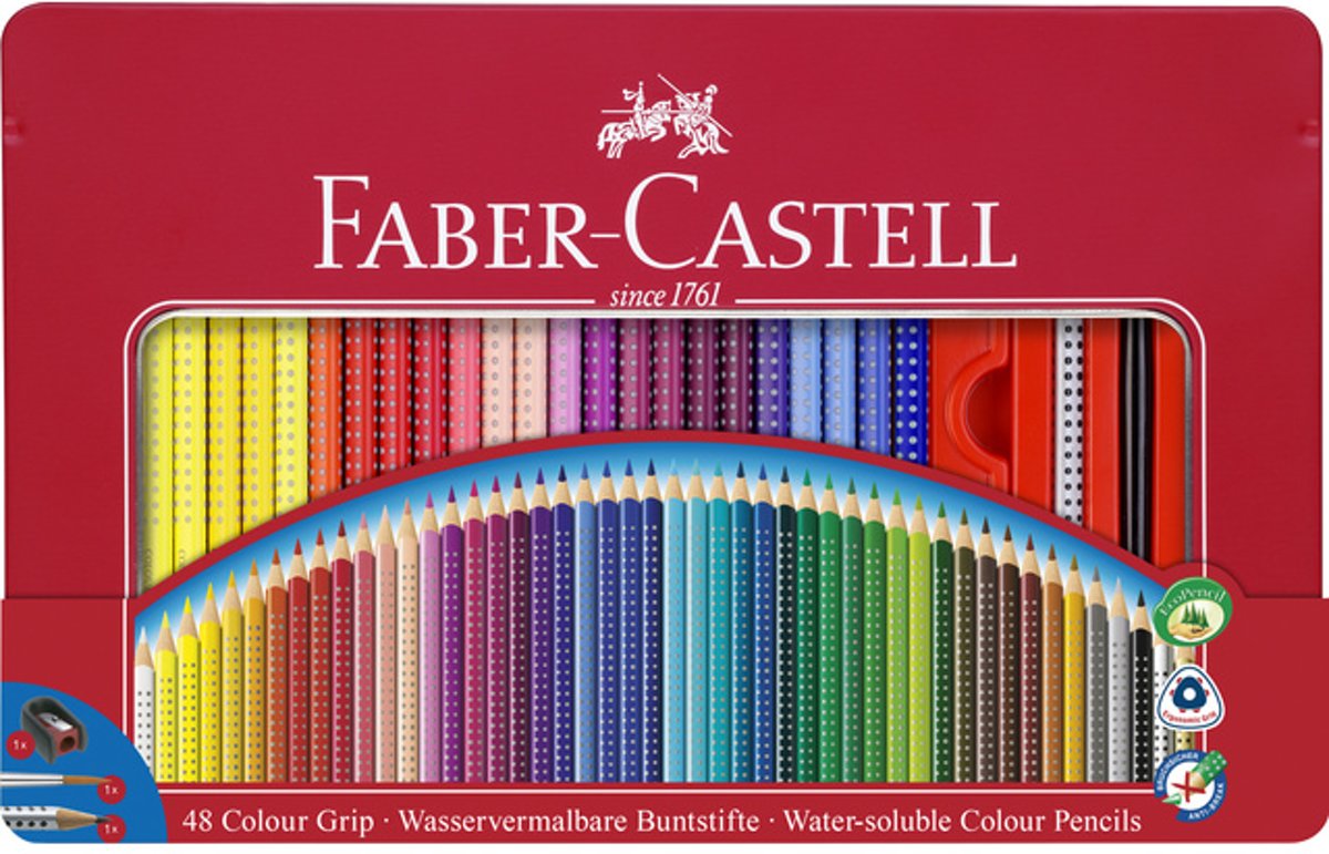 kleurpotlood Faber Castell GRIP set a 48 stuks