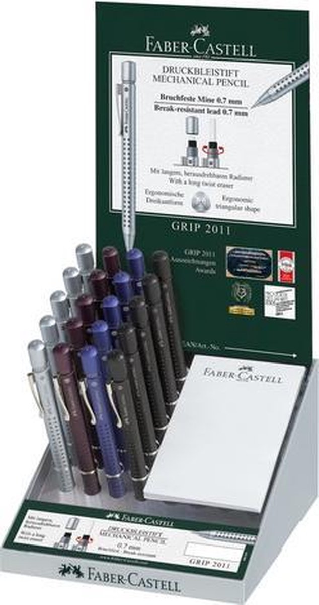 vulpotlood Faber Castell GRIP 2011 0,7mm display 20 stuks