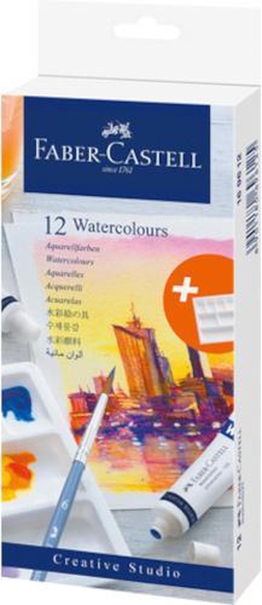 waterverf 108 ml aluminium wit/blauw 13-delig