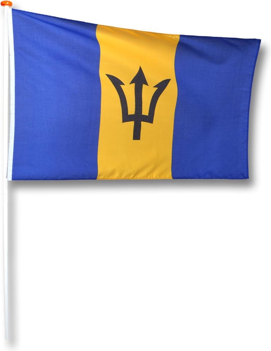 Vlag Barbados 150x225 cm.