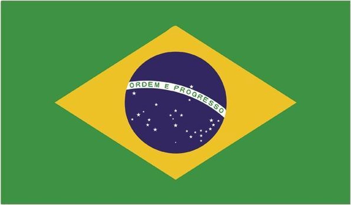 Vlag Brazilie 100x150 cm.