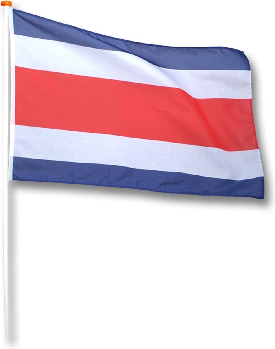 Vlag Costa Rica 100x150 cm.