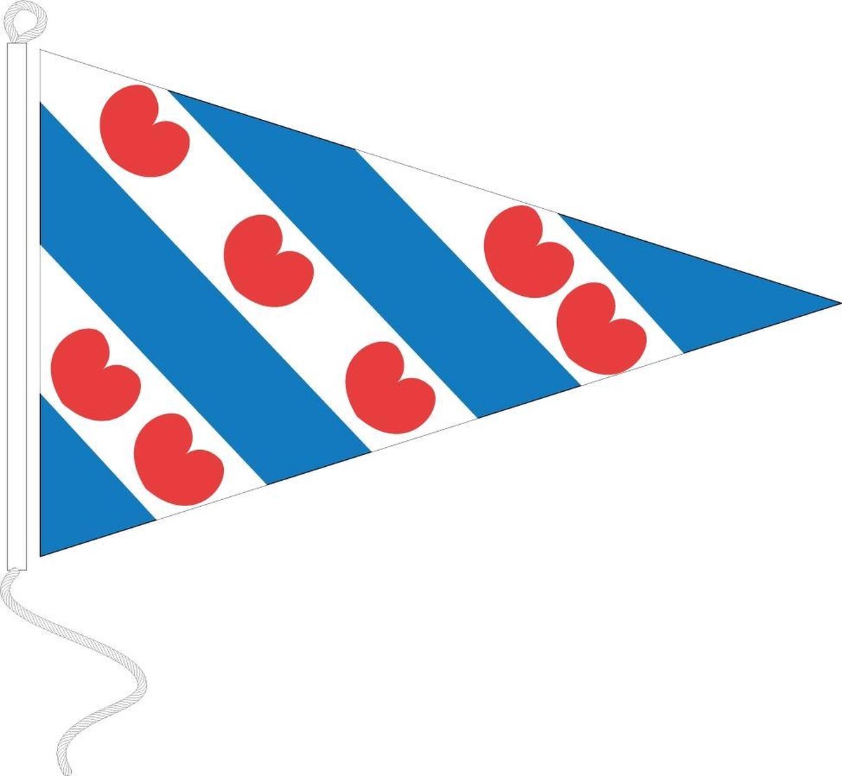 Vlag Friesland punt 30x45 cm.