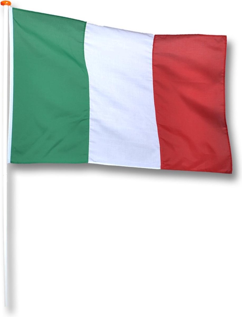 Vlag Italie 20x30 cm.