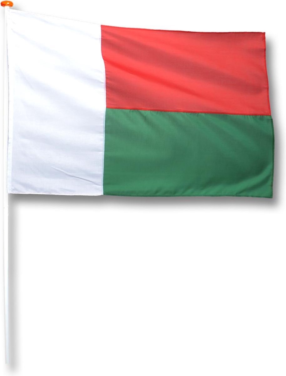 Vlag Madagascar 100x150 cm.