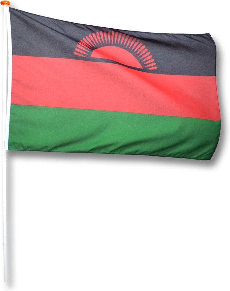 Vlag Malawi 150x225 cm.