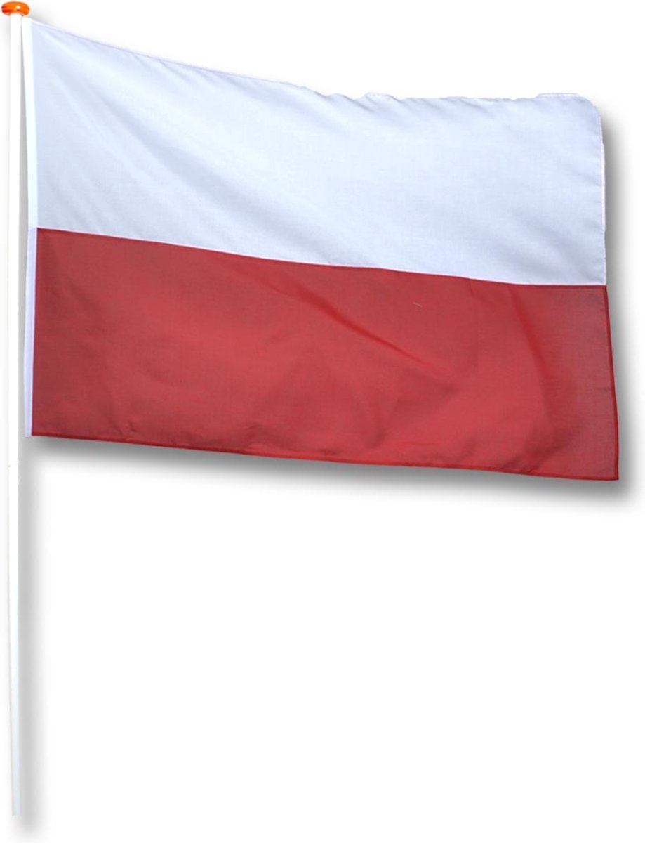 Vlag Polen 100x150 cm.