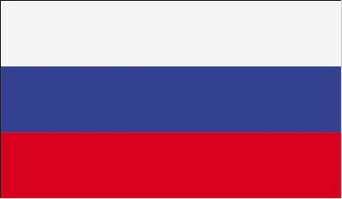 Vlag Rusland Federatie 30x45 cm