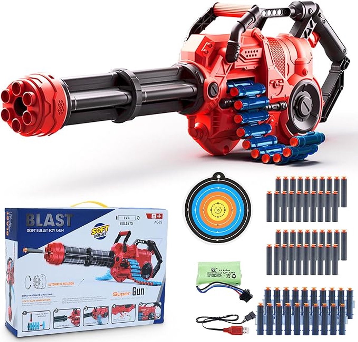   -Speelgoed- s-Automatisch elektrisch- Speelgoedpistool met 100 dartpijlen-Geweer-Speelgoed 5 jaar-Speelgoed 6 jaar-Speelgoed 7 jaar -Speelgoed 8 jaar