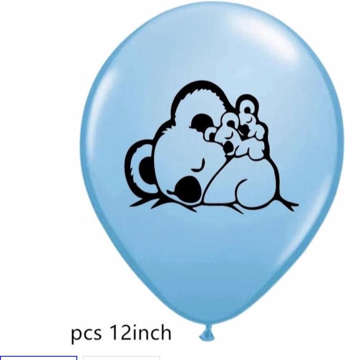 Fabs World ballonnen koala blauw