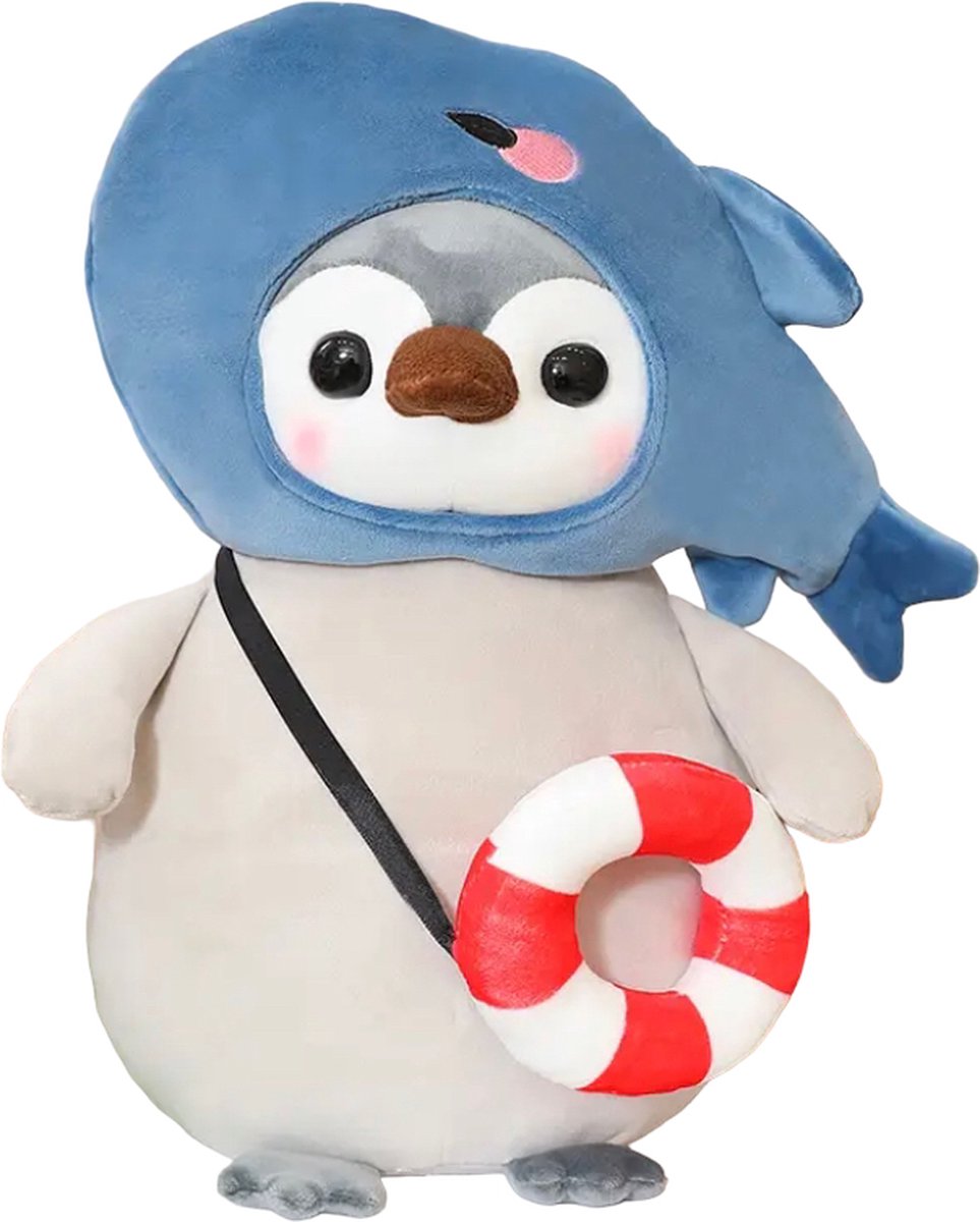 Kawaii knuffel pinguin vis