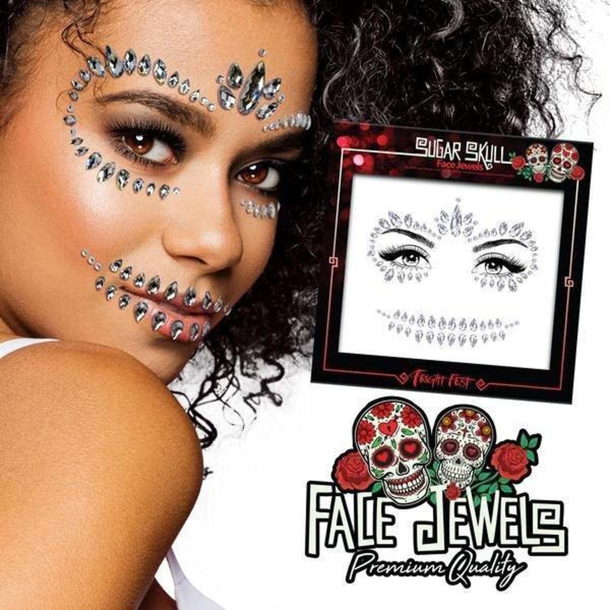   Sugar Skull Fright Fest / Halloween / Glitter Steentjes