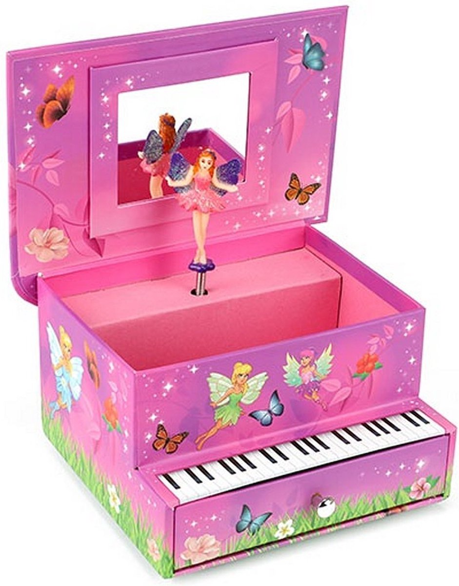 Fairies Sierraden Muziekdoosje Piano met Elfje