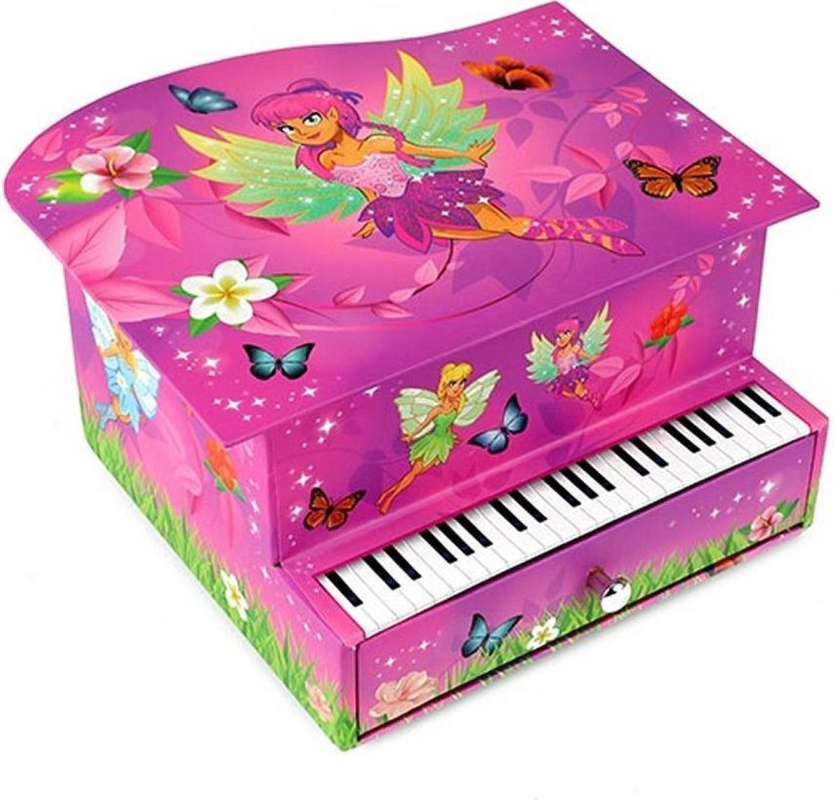 Fairies Sierraden Muziekdoosje Piano met Elfje