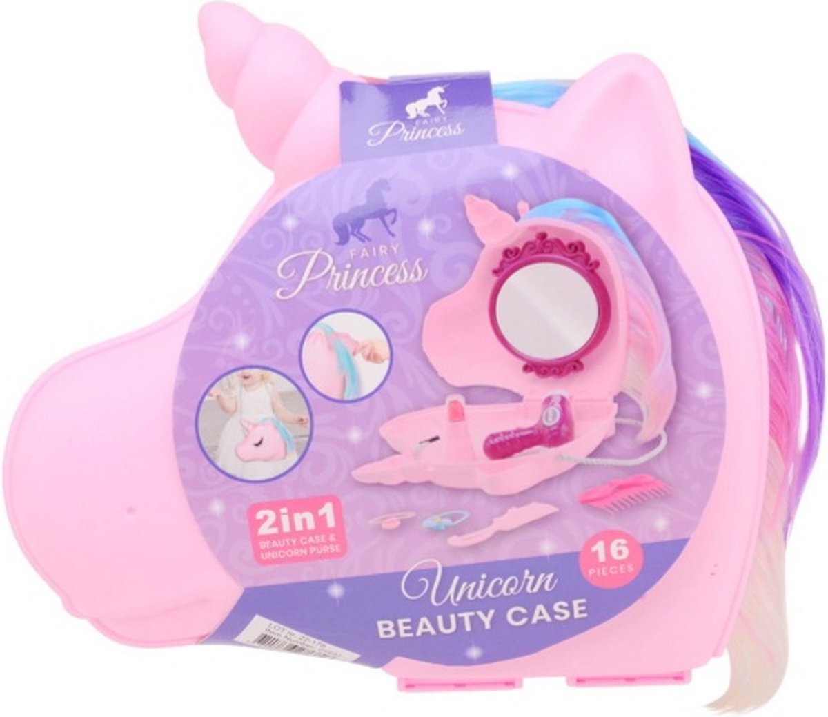 Unicorn Beauty case - Tas - 16-delig