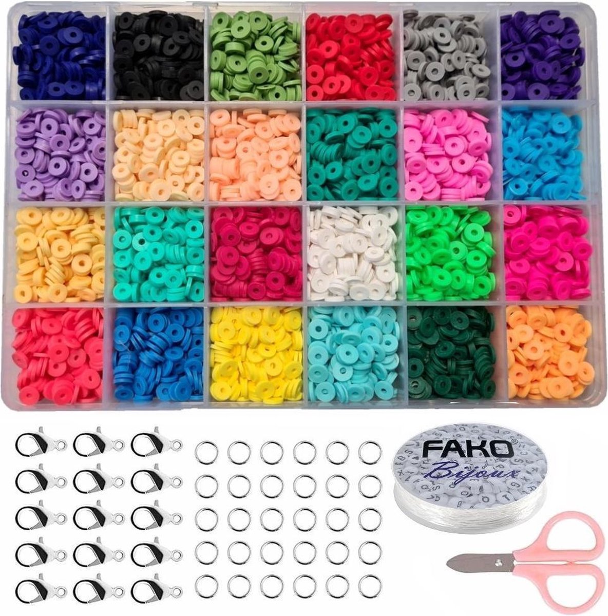 Fako Bijoux® - DIY Katsuki Kralen Set - Sieraden Maken Kit - Zelf Sieraden Maken - 6mm - 4800 Stuks