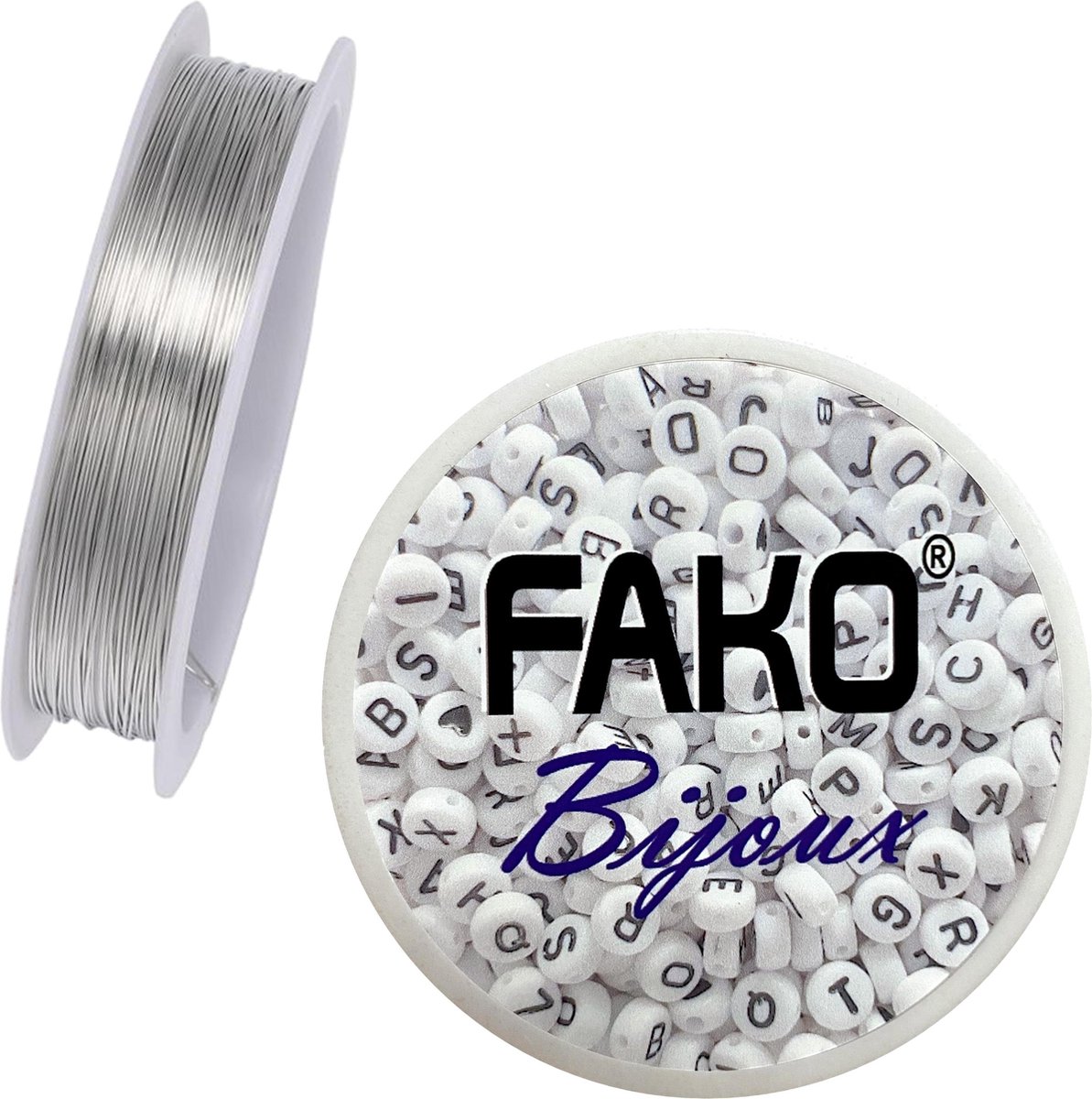 Fako Bijoux® - Koperdraad - Metaaldraad - Sieraden Maken - 0.25mm - 30 Meter - Zilver