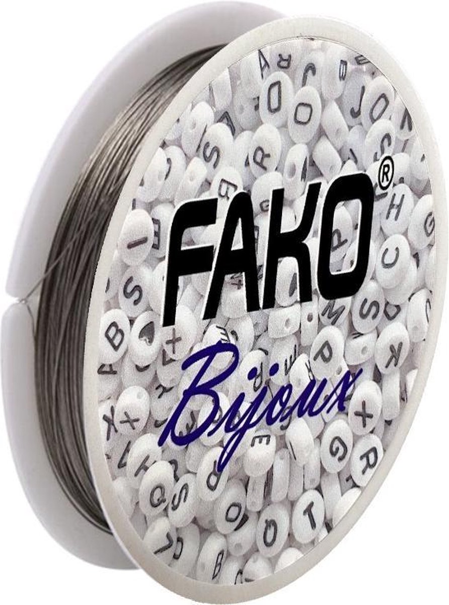 Fako Bijoux® - Staaldraad - Nylon Gecoat - Sieraden Maken - 0.35mm - 40 Meter