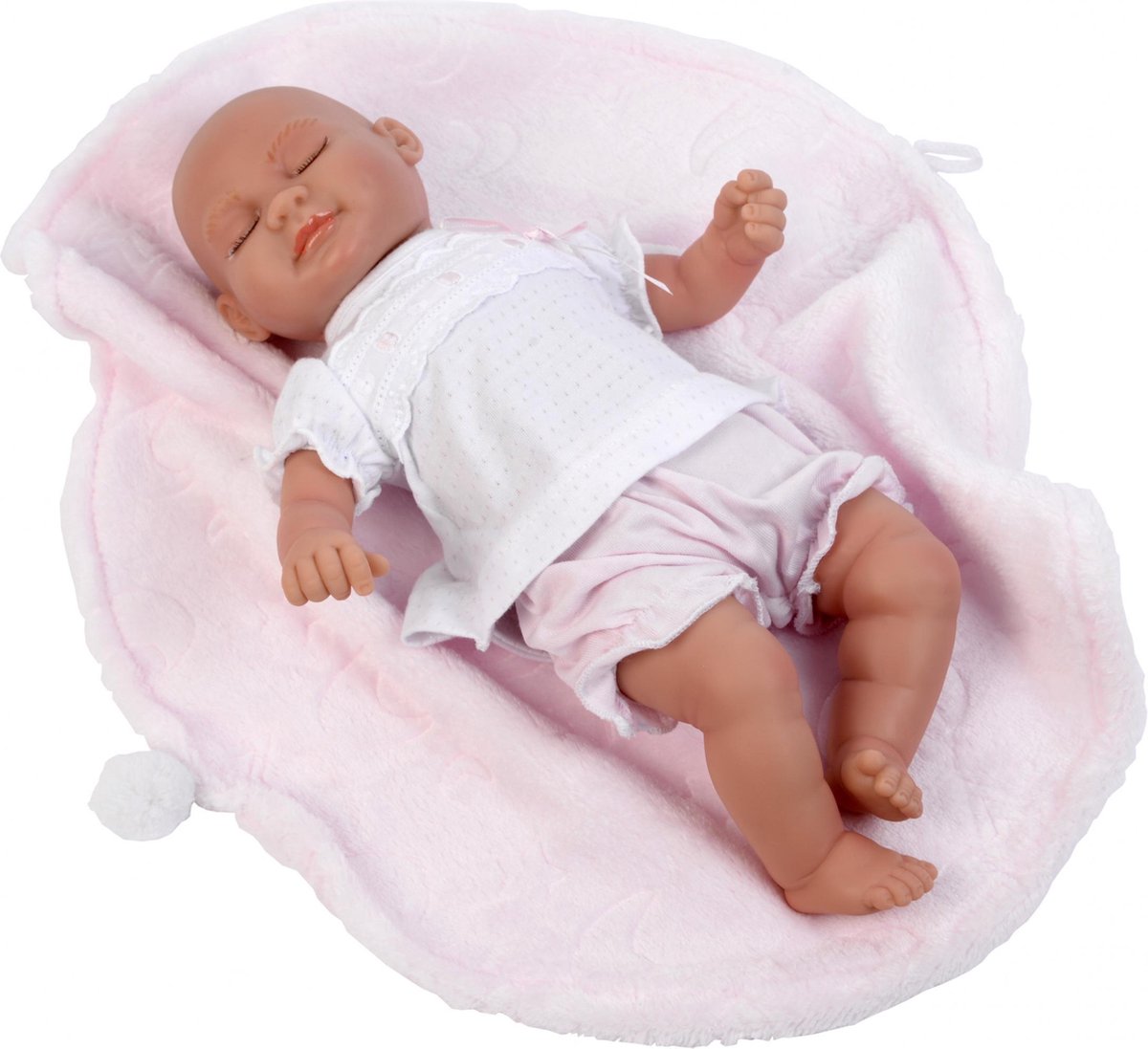 Falca Babypop Alba 30 Cm Met Deken Roze