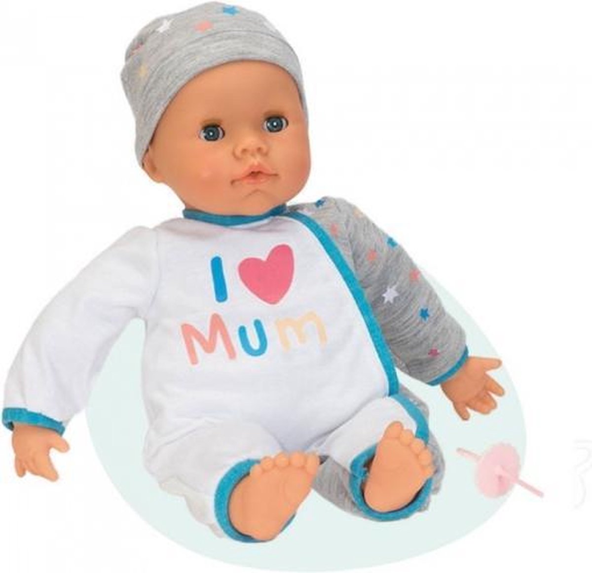 interactieve babypop 38 cm i love mum wit