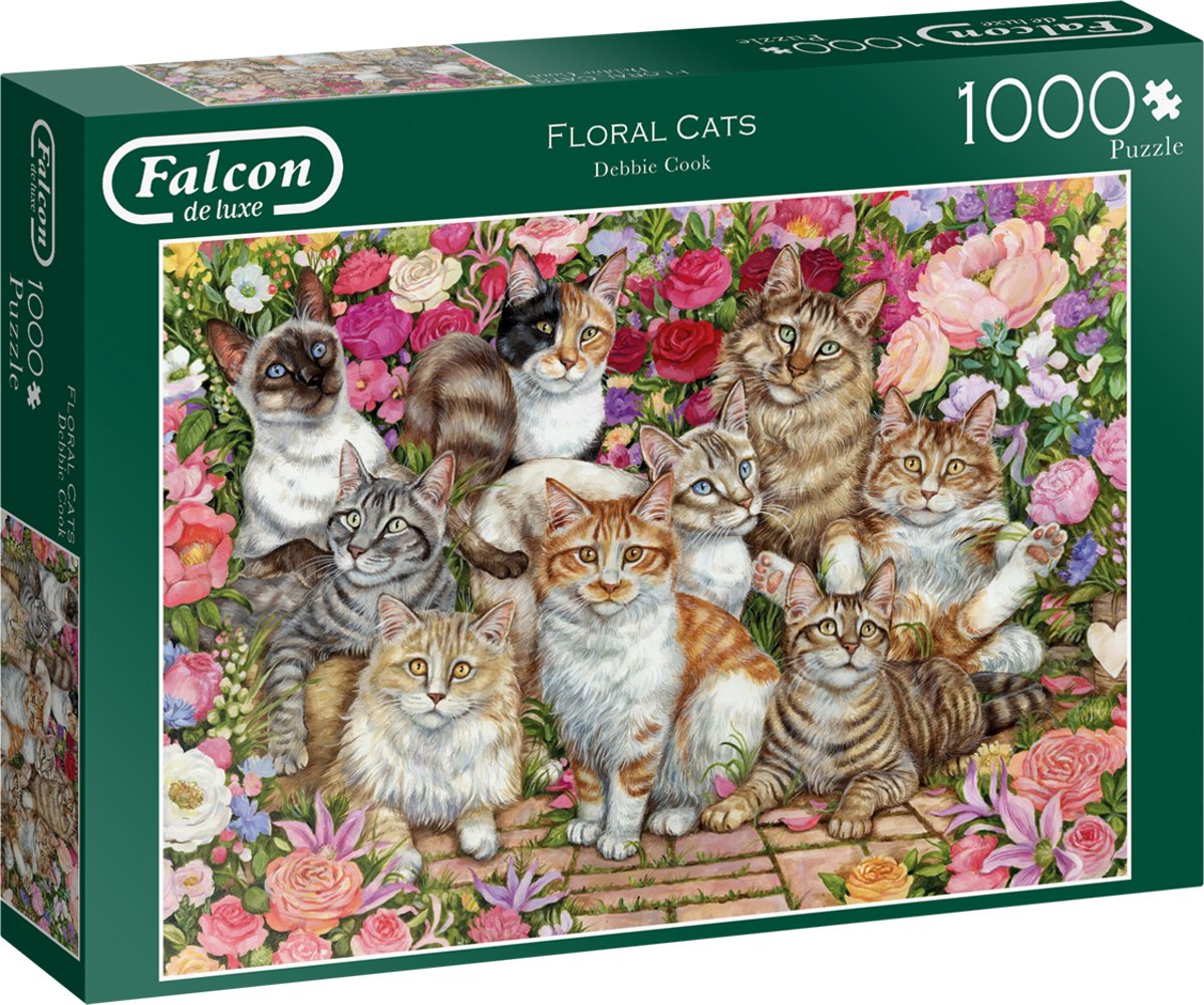 Falcon Floral Cats 1000 pcs