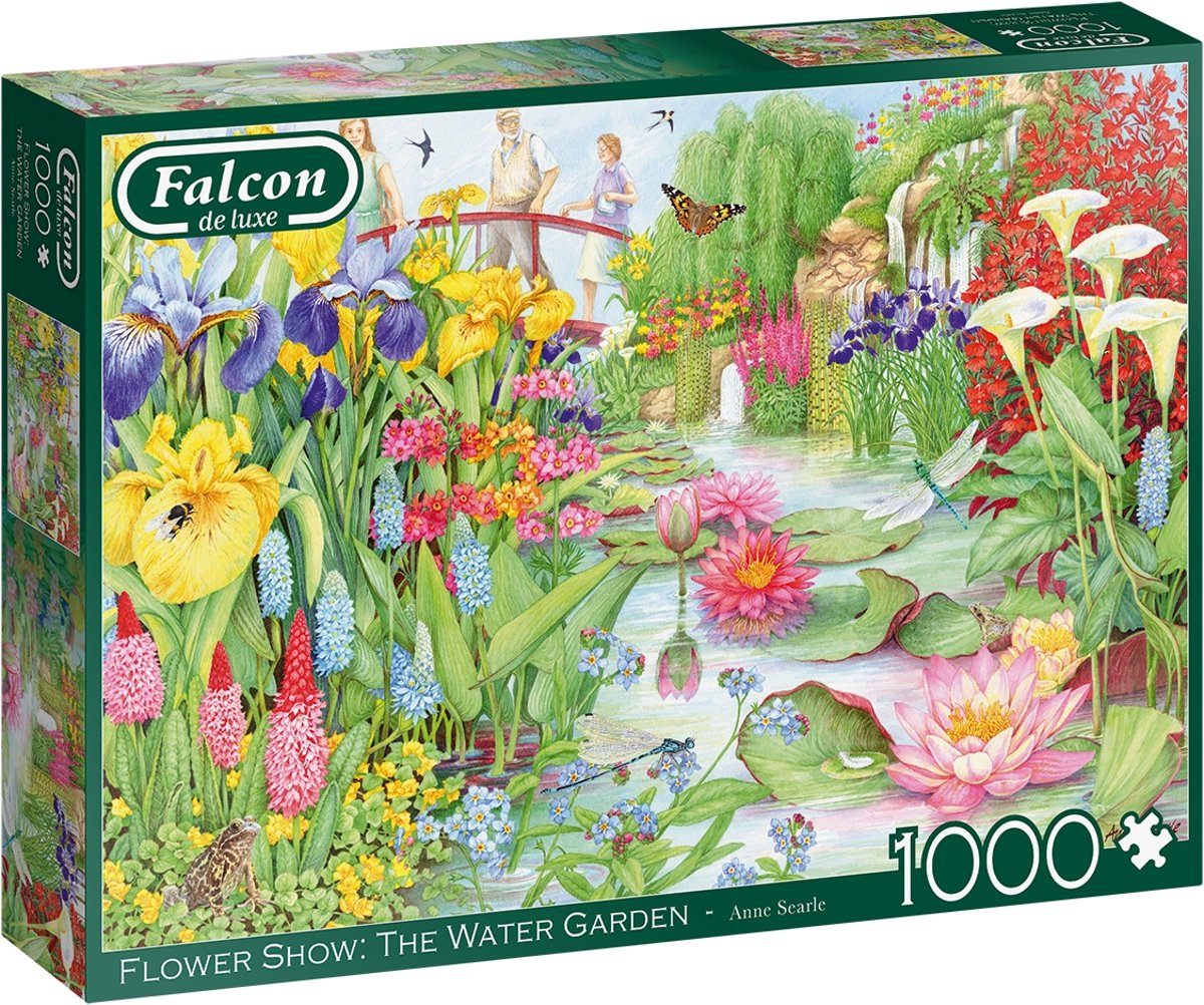 Falcon Legpuzzel Flower Show - The Water Garden - 1000 Stukjes