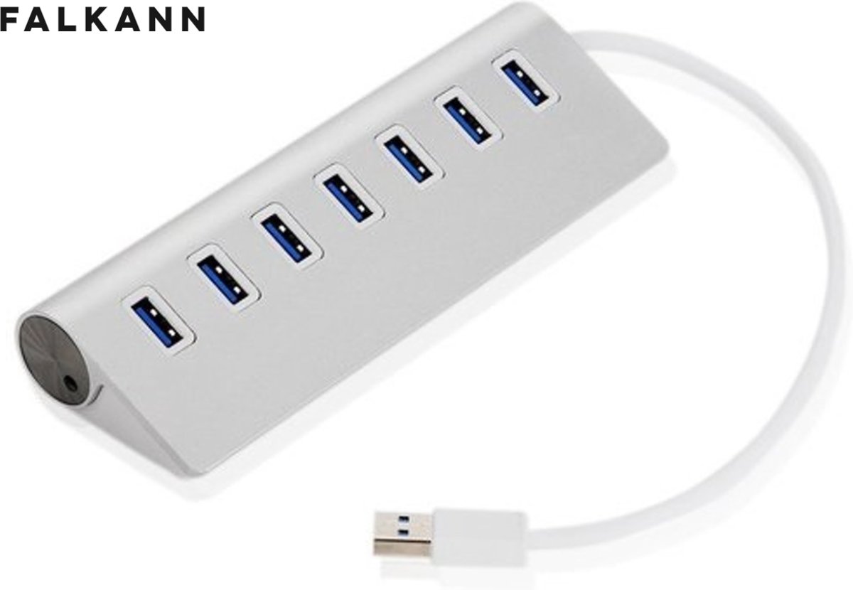 7 Poort USB 3.0 Hub / Switch / Splitter / Verdeler - Powered Windows Laptop/PC/Apple Macbook