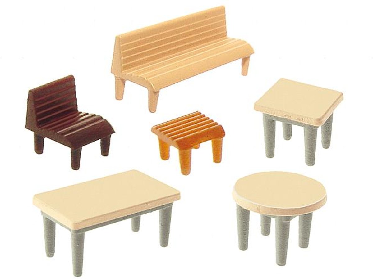   -7 Tafles, 24 Stoelen, 12 Banken (272440)