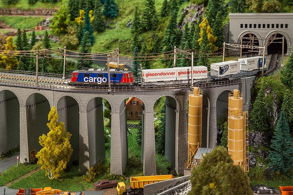 Faller -Viaduct set, 2-sporig, gebogen (222598)