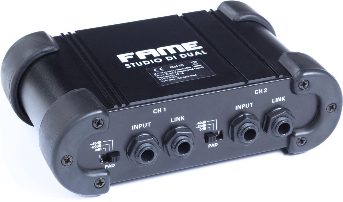 Fame Audio Studio DI Dual 2-kanaal DI-Box, passief - DI boxen