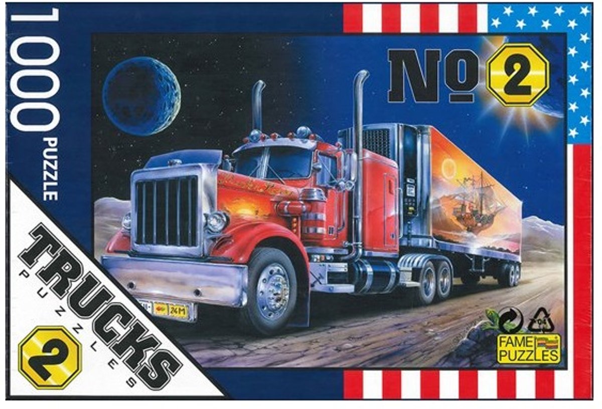 Trucks Puzzles - 1000 stuks - Amerikaanse Truck - 685 x 480 mm - Nummer 2