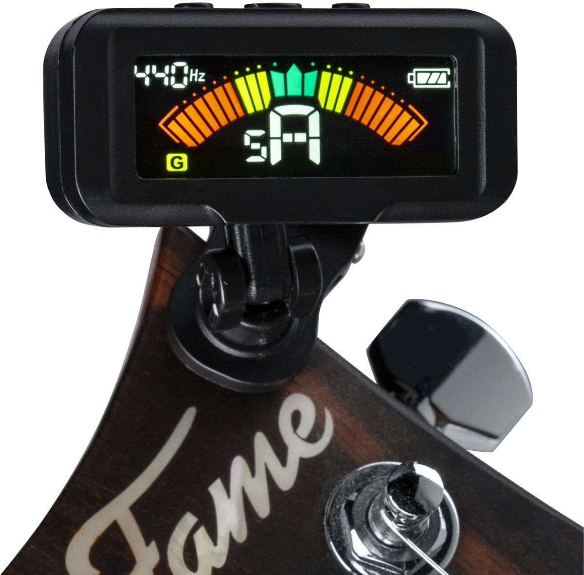Fame 900C Clip-on Tuner - Stemapparaat voor gitaar