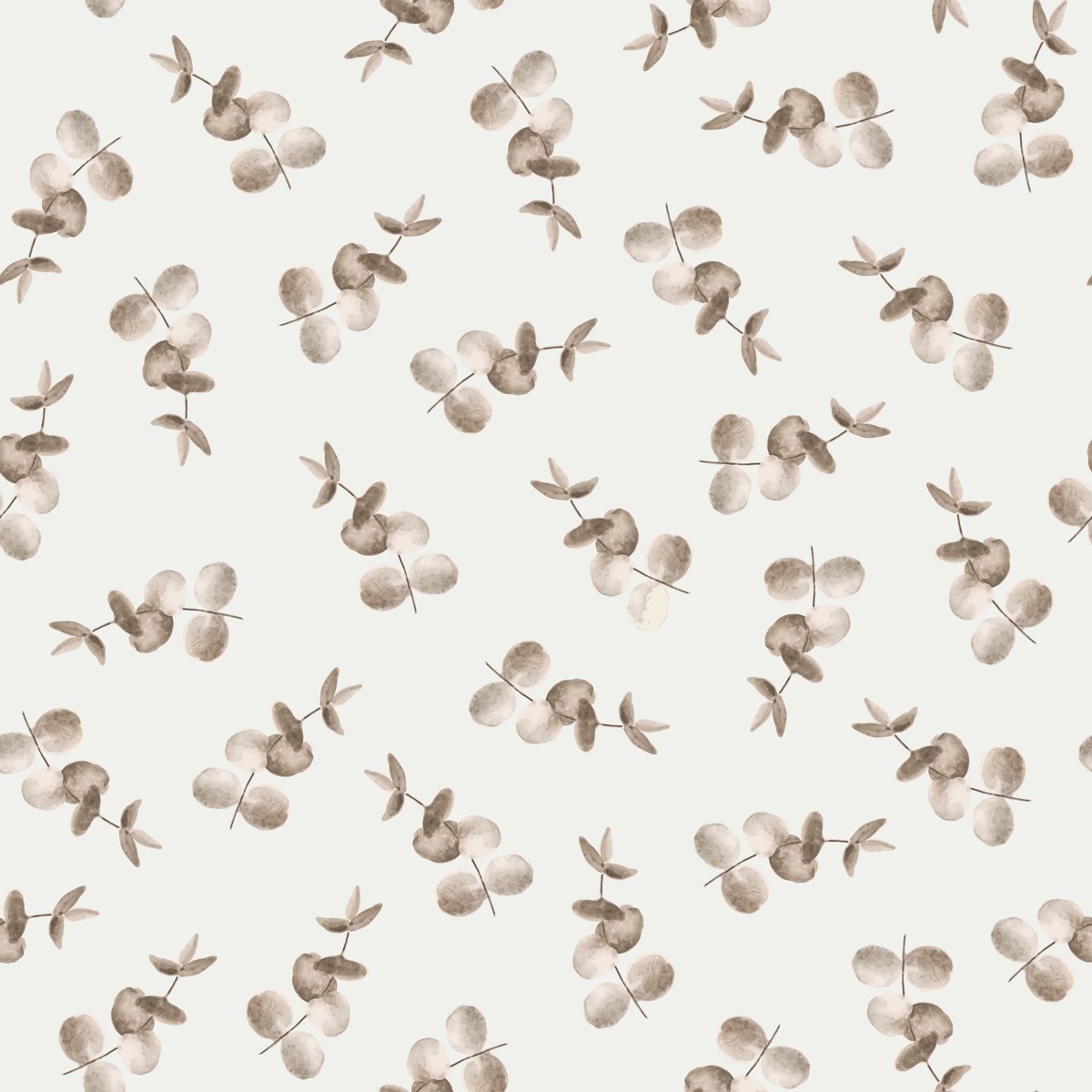 Eucalyptus Beige Jersey - Digitale Print - 1 meter