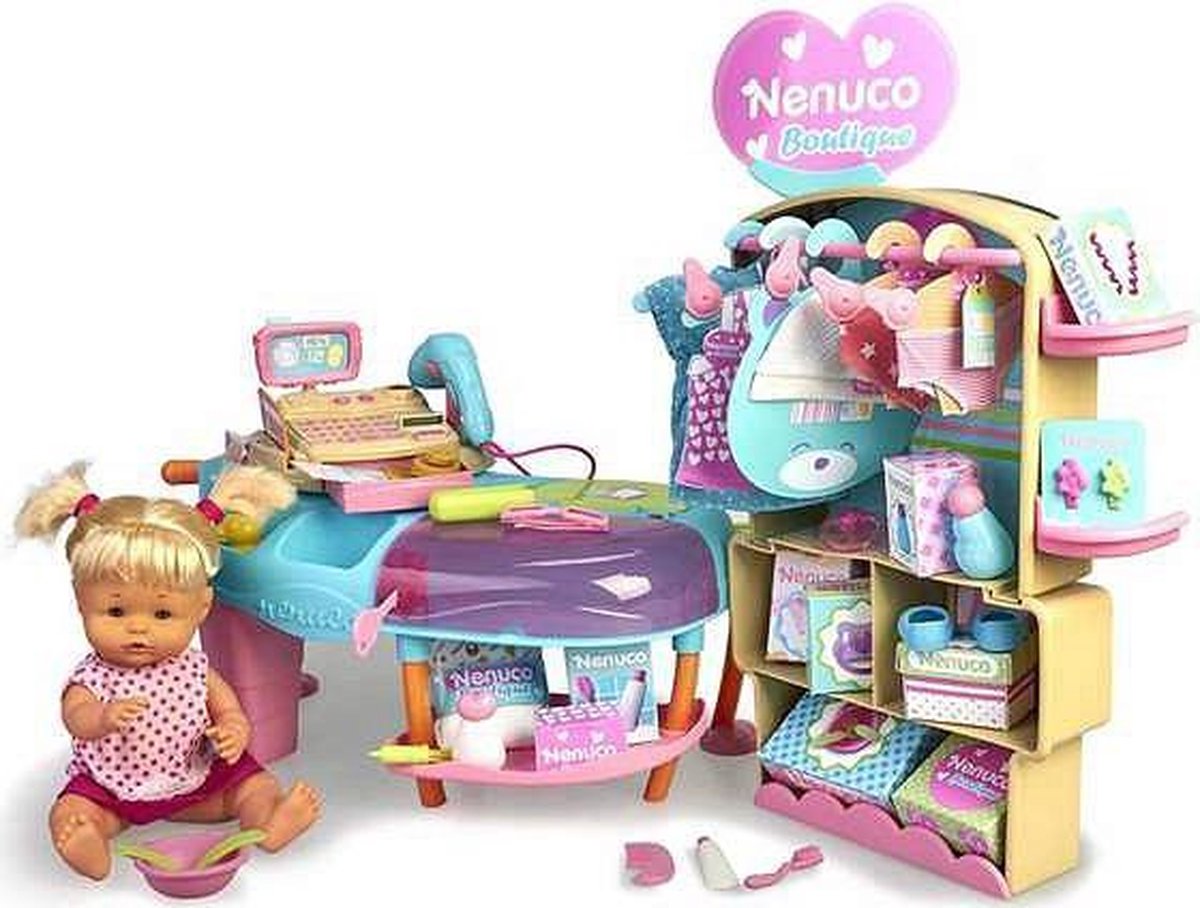 Babypop met Accessoires Nenuco Boutique Famosa (35 cm)