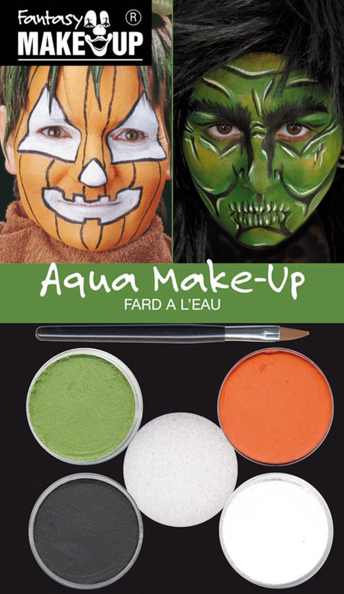 37086 - Fantasy Aqua Make Up Picture Pack Hexe / Kürbis