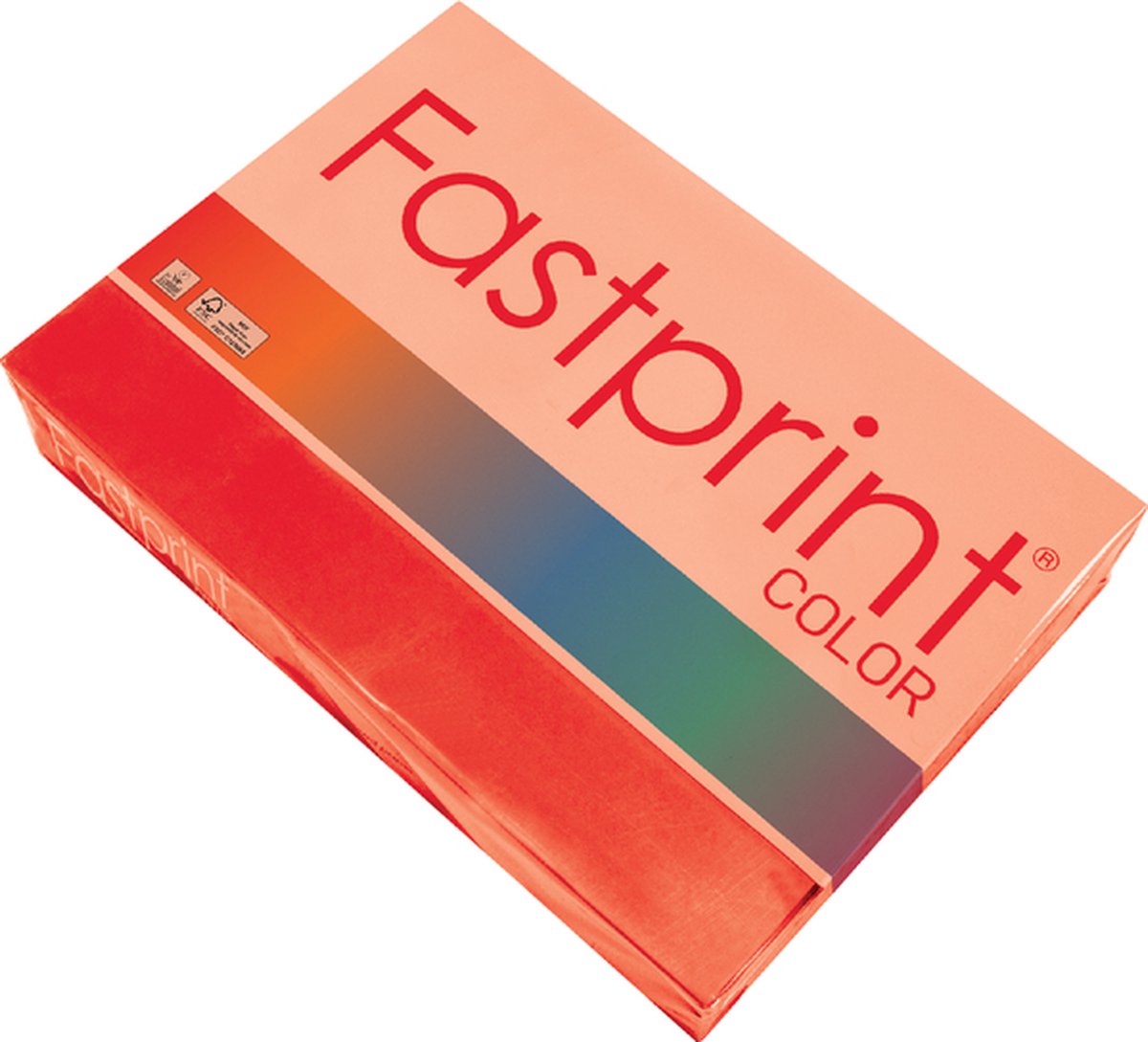 Kopieerpapier Fastprint A4 120gr felrood 250vel