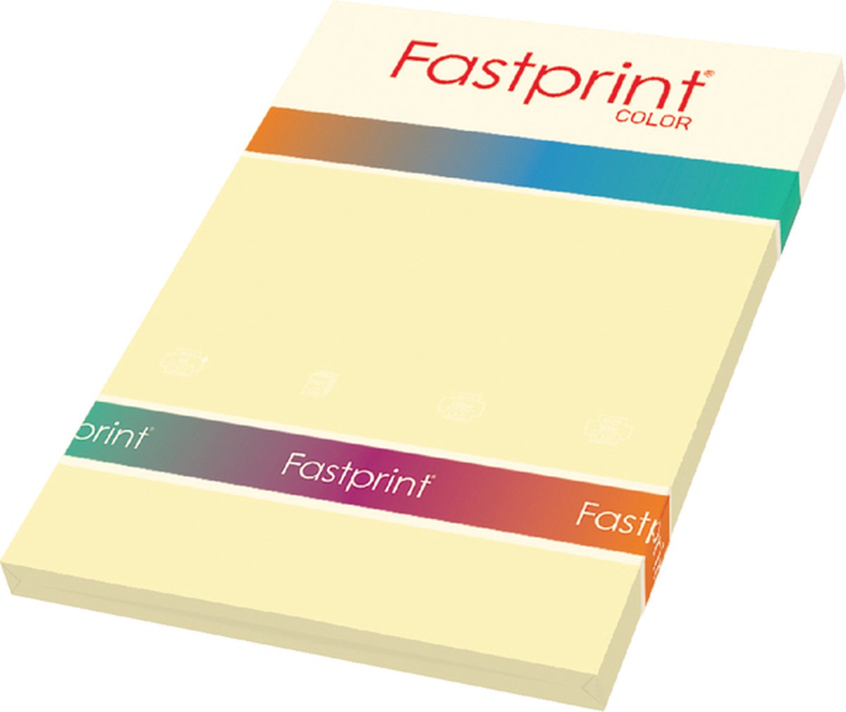 Kopieerpapier Fastprint A4 120gr ivoor 100vel - 10 stuks