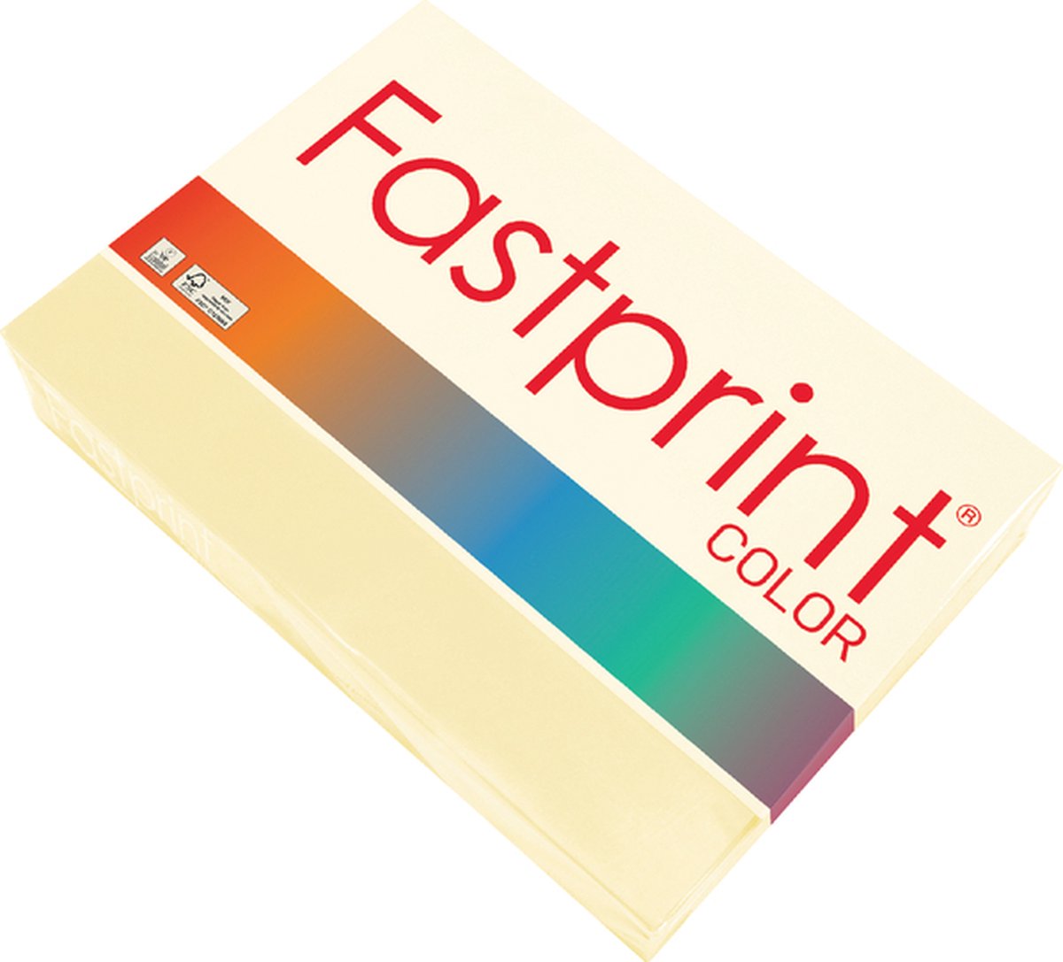 Kopieerpapier Fastprint A4 120gr ivoor 250vel - 5 stuks