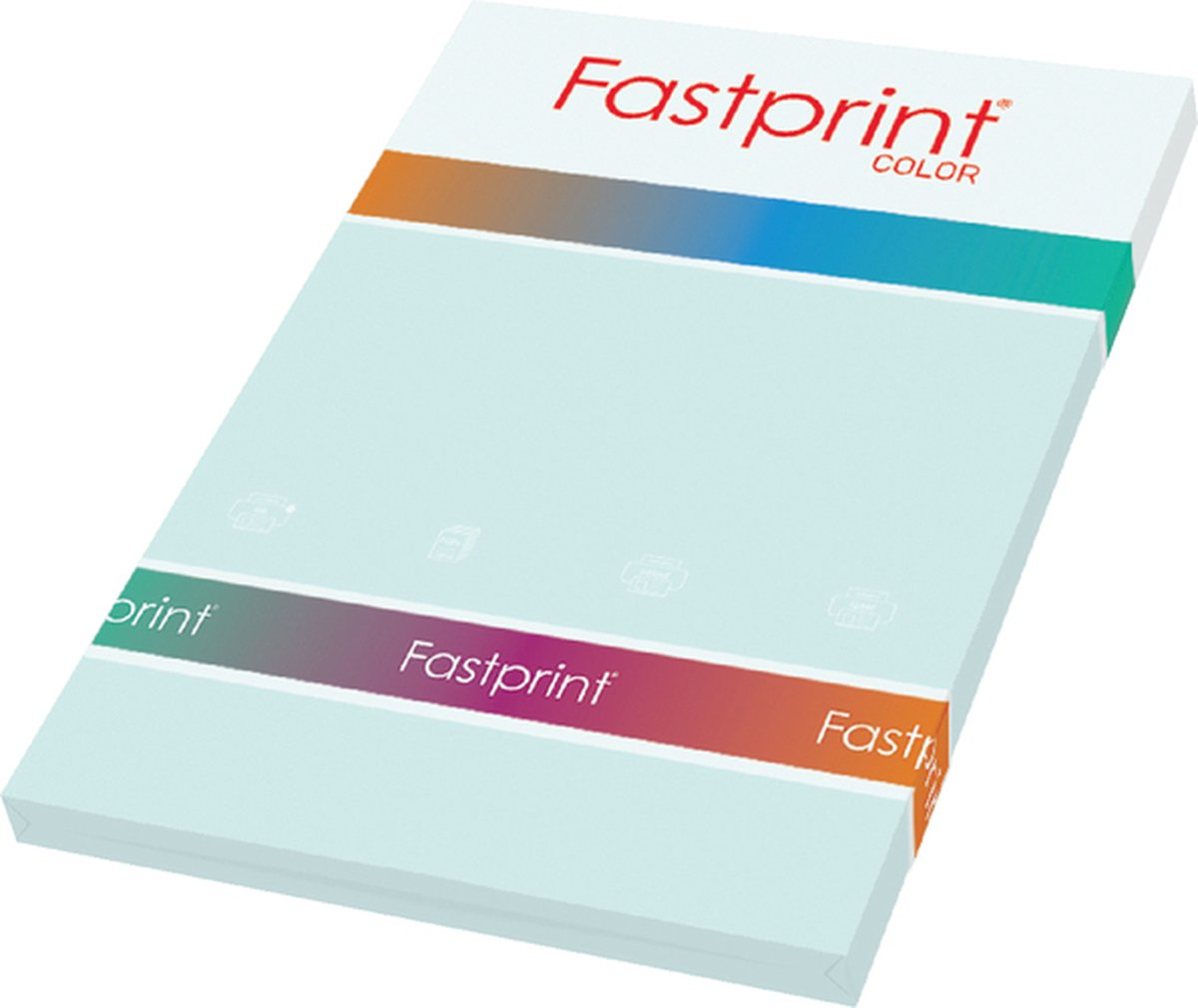 Kopieerpapier Fastprint A4 160gr lichtblauw 50vel