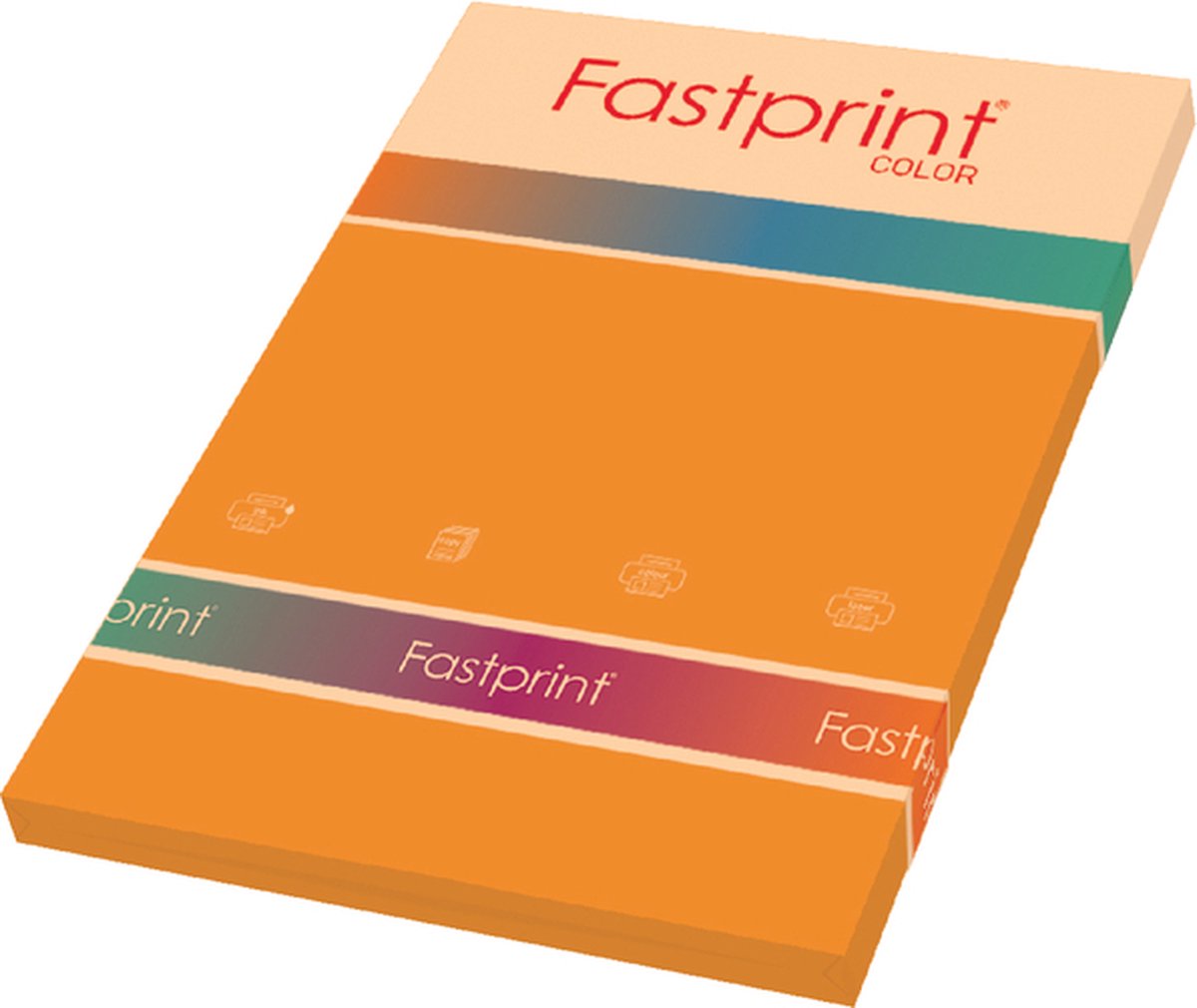 Kopieerpapier Fastprint A4 160gr oranje 50vel