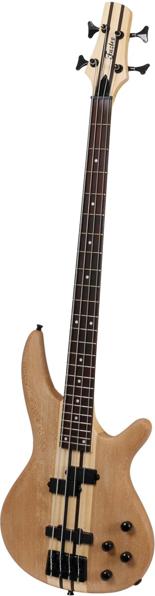 Fazley FNB218NT elektrische neck-through basgitaar naturel