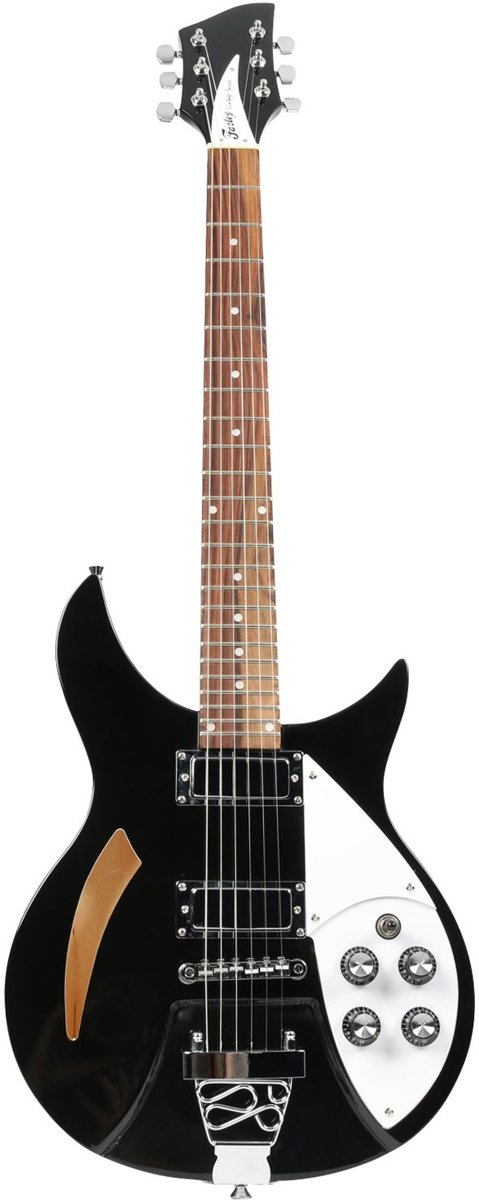 Fazley FRC618BK semi-akoestische gitaar zwart