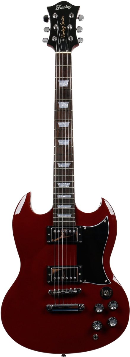 Fazley FSG418DR elektrische gitaar rood