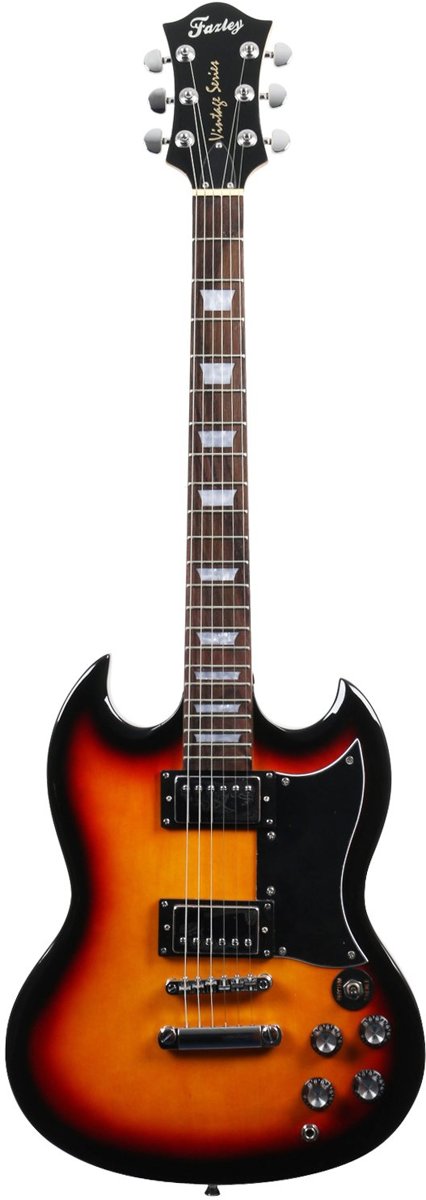 Fazley FSG418SB Sunburst elektrische gitaar