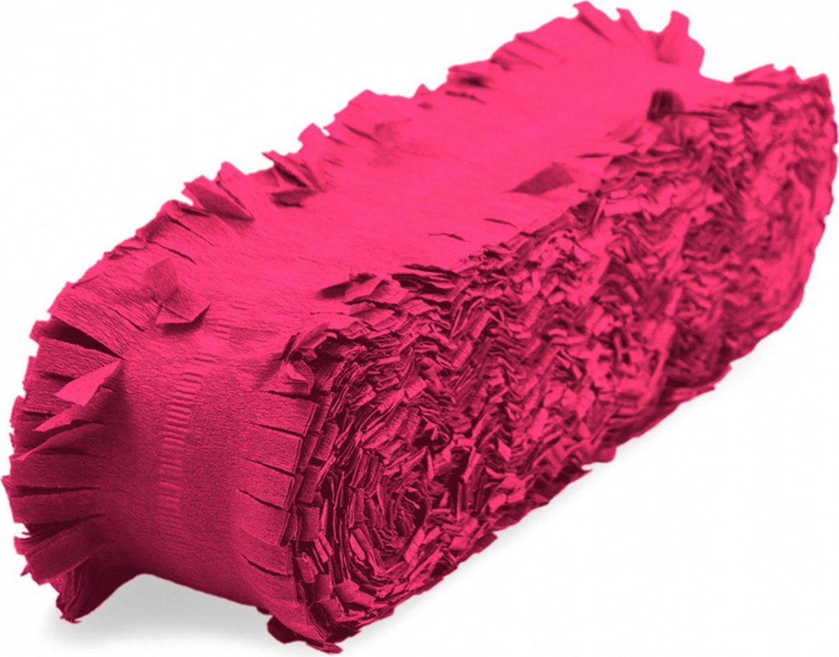 slinger neon 18 meter crêpepapier roze