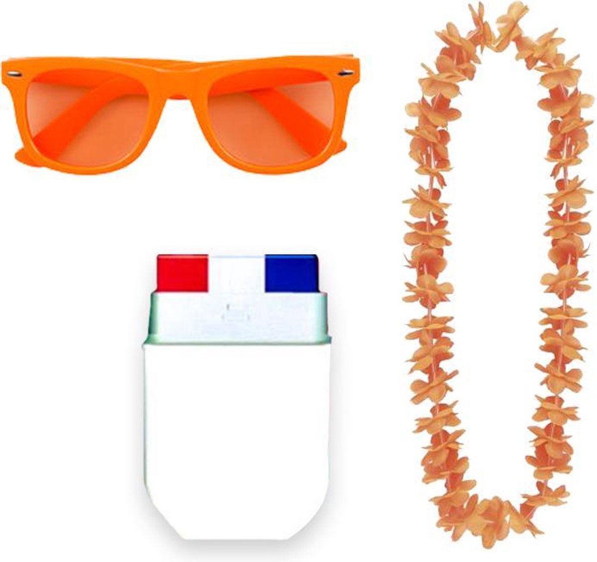 Oranje accessoires feestpakket